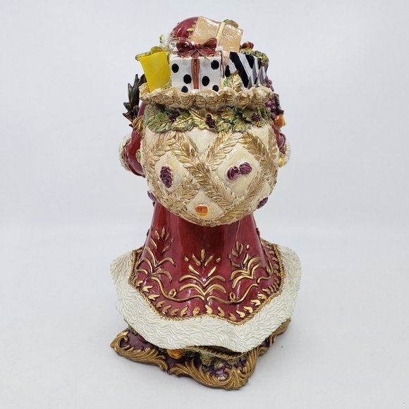 Fitz & Floyd Musical Renaissance Santa Figurine Sings Deck The Halls 8.75 in Red - Picture 6 of 16